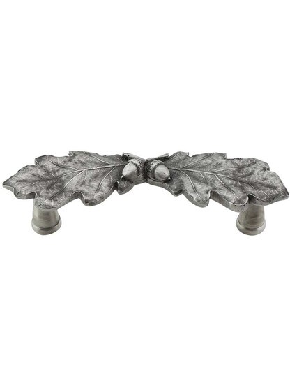 Oak Leaf Cabinet Pull in Antique Pewter.